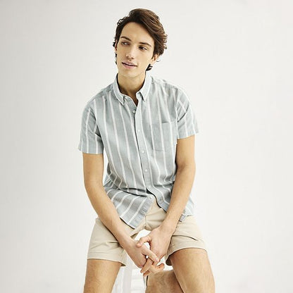  Men's Sonoma Goods For Life® Short Sleeve Perfect Length Button Down Shirt