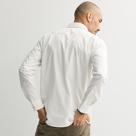  Men's Sonoma Goods For Life® Long Sleeve Performance Button-Down Shirt