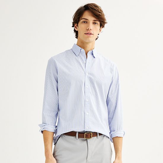  Men's Sonoma Goods For Life® Long Sleeve Performance Button-Down Shirt