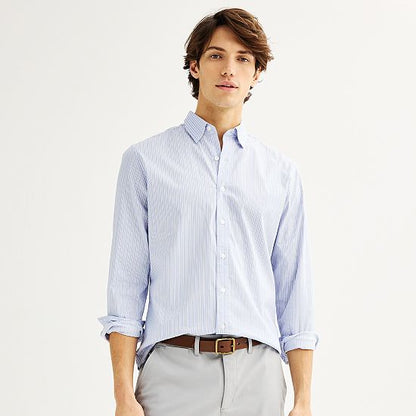  Men's Sonoma Goods For Life® Long Sleeve Performance Button-Down Shirt