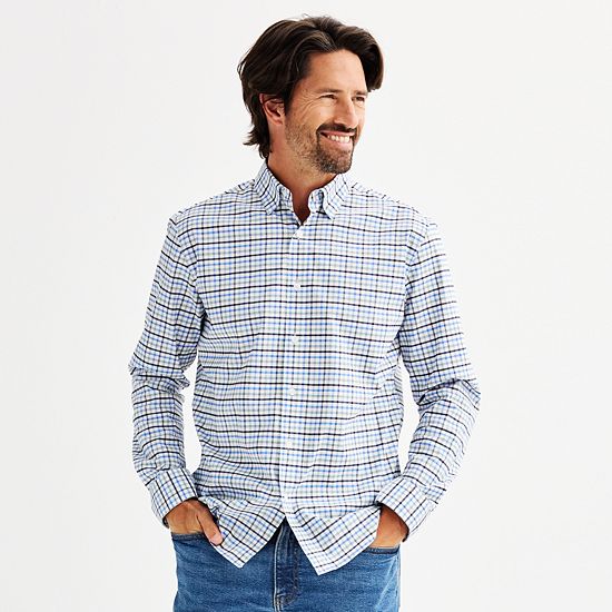  Men's Sonoma Goods For Life® Long Sleeve Performance Button-Down Shirt