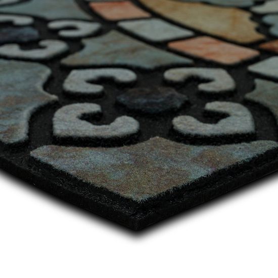  Sonoma Goods For Life® Mineral Medallion 23" X 35" All Weather Doormat
