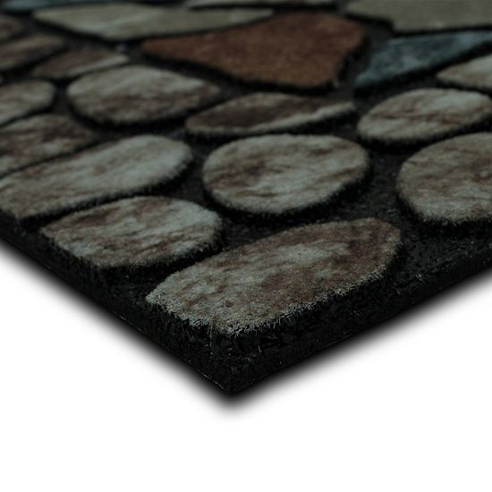  Sonoma Goods For Life® Pebble Slate Welcome 18" X 30" All Weather Doormat