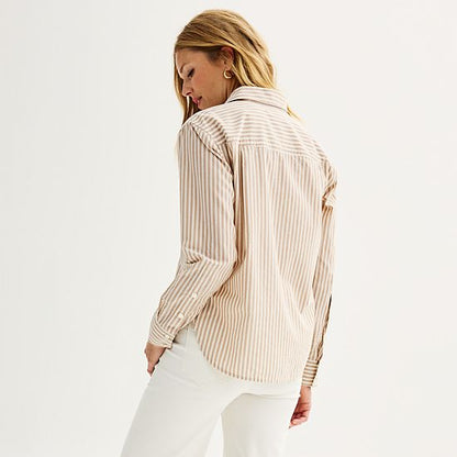  Women's Sonoma Goods For Life® Oversized Boyfriend Shirt