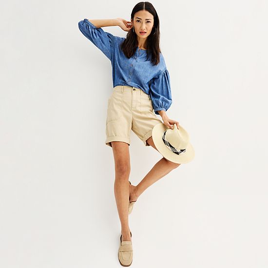  Women's Sonoma Goods For Life® Utility Bermuda Shorts