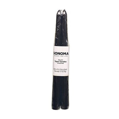 Sonoma Goods For Life® 2-Pack Black Elegant Taper Candles
