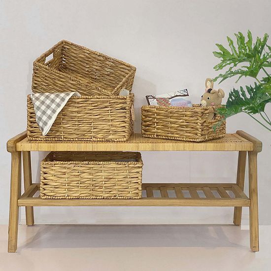  Sonoma Goods For Life® Natural Everyday Wide Wicker Basket