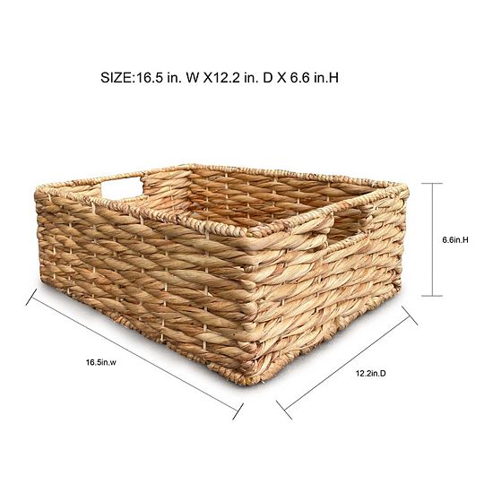  Sonoma Goods For Life® Natural Everyday Wide Wicker Basket