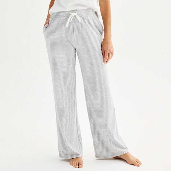  Women's Sonoma Goods For Life® Cotton Modal Open Hem Pajama Pants