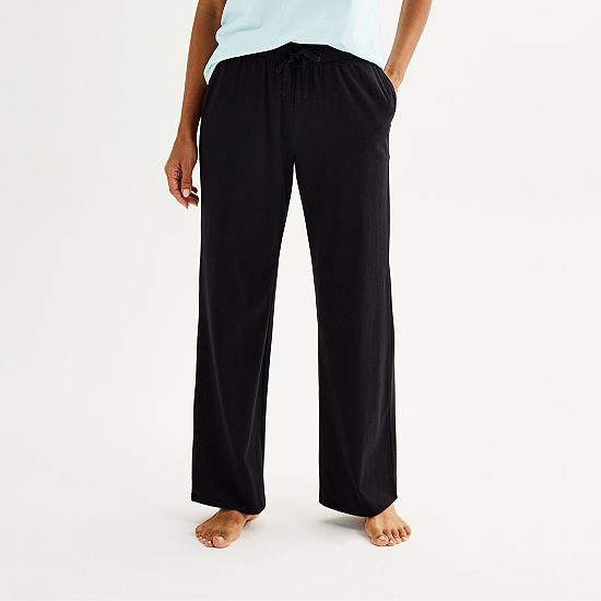  Women's Sonoma Goods For Life® Cotton Modal Open Hem Pajama Pants