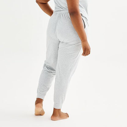  Plus Size Sonoma Goods For Life® Cotton Modal Cuffed Sleep Pants