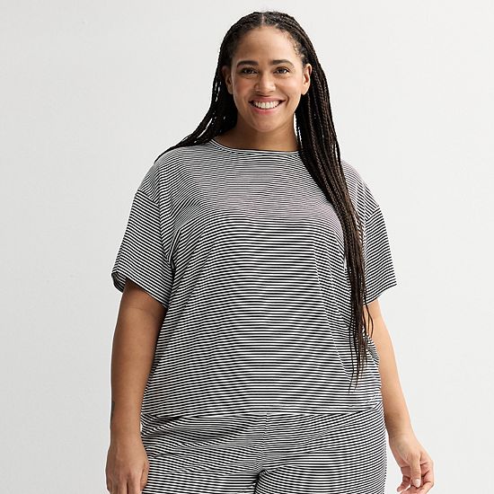  Plus Size Sonoma Goods For Life® Cotton Modal Sleep Tee