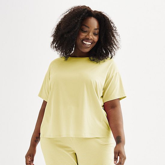  Plus Size Sonoma Goods For Life® Cotton Modal Sleep Tee