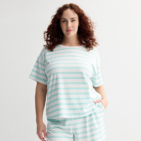  Plus Size Sonoma Goods For Life® Cotton Modal Sleep Tee