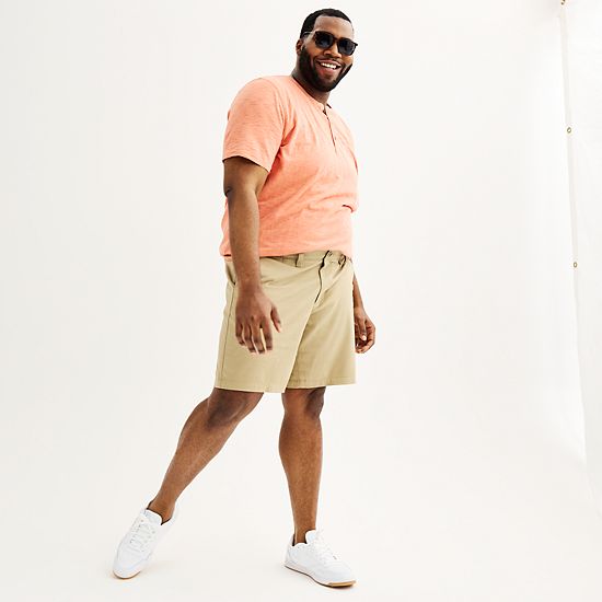  Big & Tall Sonoma Goods For Life® 9-in. Flexwear Flat Front Shorts