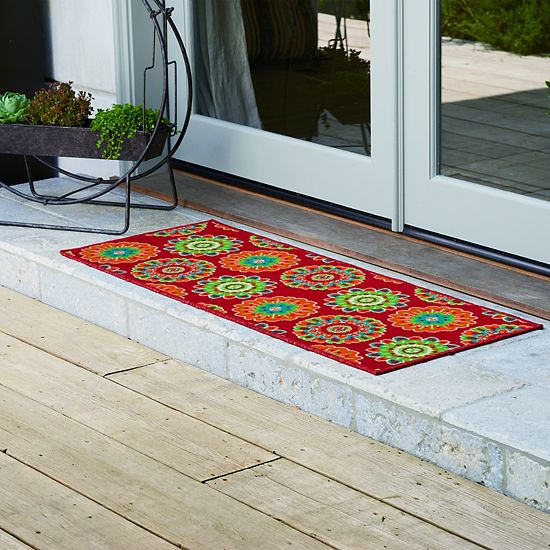  Sonoma Goods For Life® Floral Medallion Indoor/Outdoor Area Rug