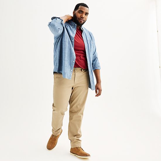  Big & Tall Sonoma Goods For Life® Flexwear Straight-Fit Chinos