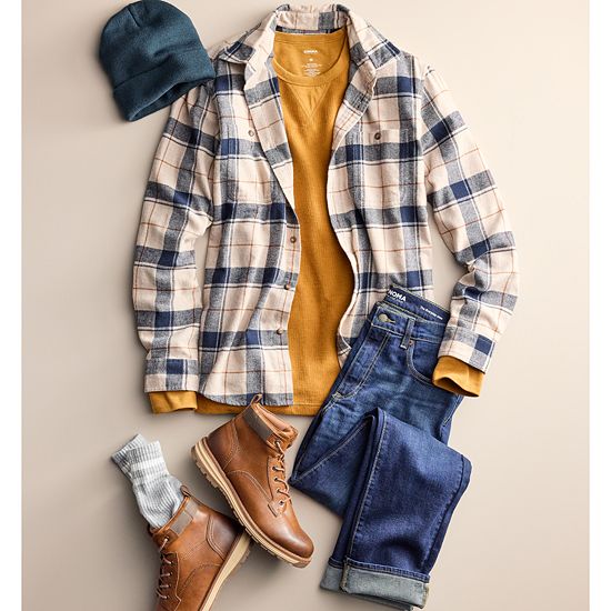  Men's Sonoma Goods For Life® Supersoft Flannel Button-Down Shirt