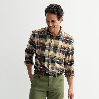  Men's Sonoma Goods For Life® Supersoft Flannel Button-Down Shirt