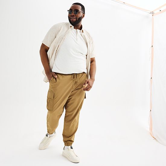  Big & Tall Sonoma Goods For Life® Pull-On Cargo Jogger Pants