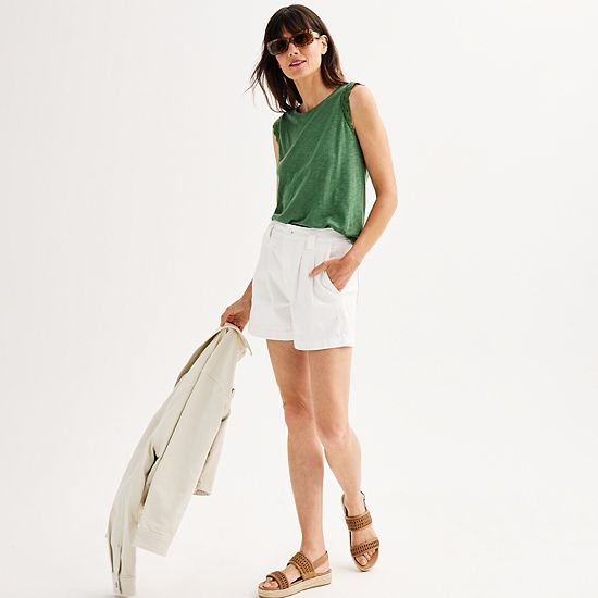  Women's Sonoma Goods For Life® Crochet Muscle Tee