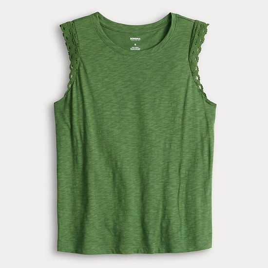  Women's Sonoma Goods For Life® Crochet Muscle Tee