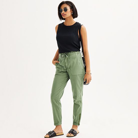  Women's Sonoma Goods For Life® Zip Hem Core Utility Jogger Pants