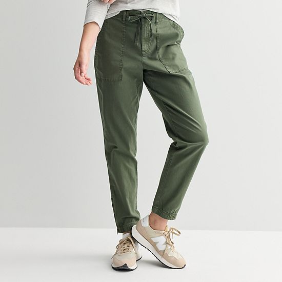  Women's Sonoma Goods For Life® Zip Hem Core Utility Jogger Pants