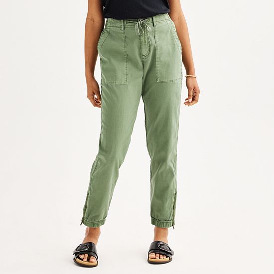 Women's Sonoma Goods For Life® Zip Hem Core Utility Jogger Pants
