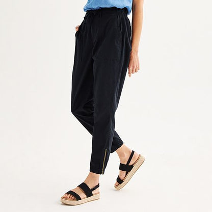  Women's Sonoma Goods For Life® Zip Hem Core Utility Jogger Pants