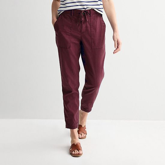  Women's Sonoma Goods For Life® Zip Hem Core Utility Jogger Pants