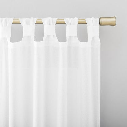  Sonoma Goods For Life® Hayes Semi-Sheer Tab Top Set Of 2 Curtain Panels