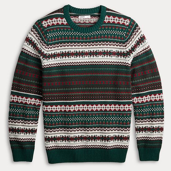  Men's Sonoma Goods For Life® Fair Isle Crewneck Sweater