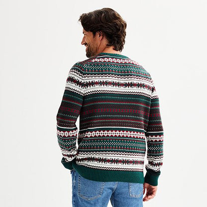  Men's Sonoma Goods For Life® Fair Isle Crewneck Sweater