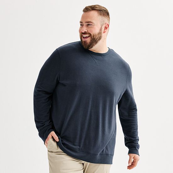  Big & Tall Sonoma Goods For Life® Double Knit Crewneck Tee