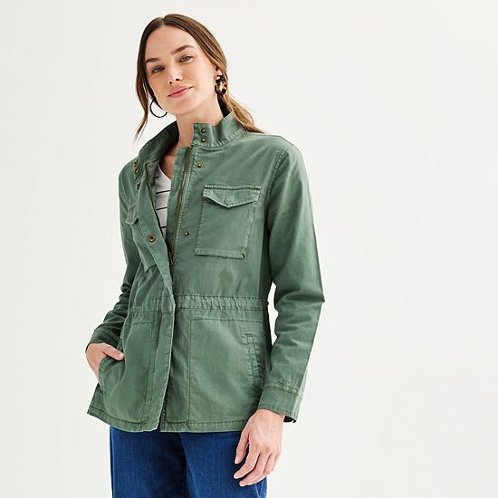  Women's Sonoma Goods For Life® Patch Pocket Utility Jacket