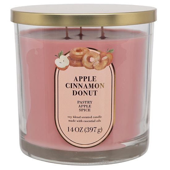  Sonoma Goods For Life® Apple Cinnamon Donut 14-oz. Single Pour Jar Candle