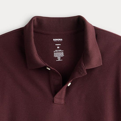  Men's Sonoma Goods For Life® Adaptive Long Sleeve Pique Polo
