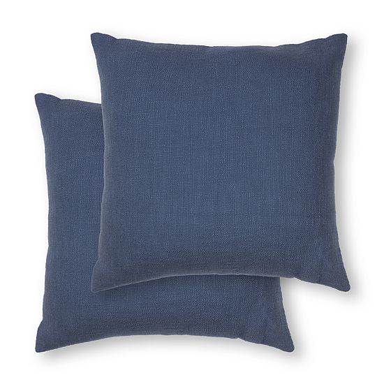  Sonoma Goods For Life® 2-pc. 18" X 18" Textured Slub Solid Pillow Set
