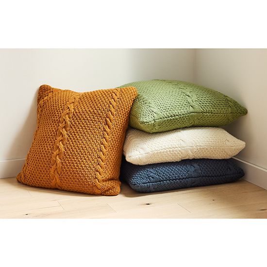  Sonoma Goods For Life® Oversized Cable Knit Pillow