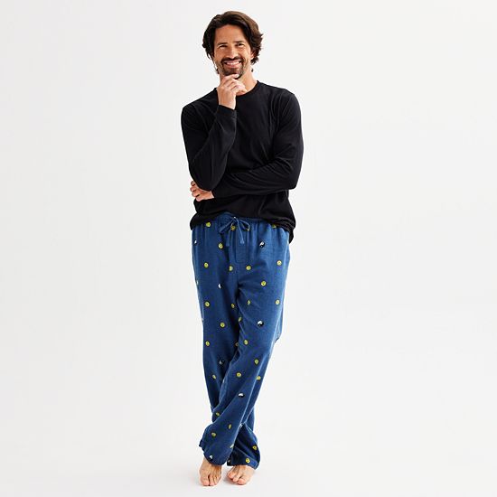  Men's Sonoma Goods For Life® 2-pc. Long Sleeve Pajama Shirt & Flannel Pajama Pants Set
