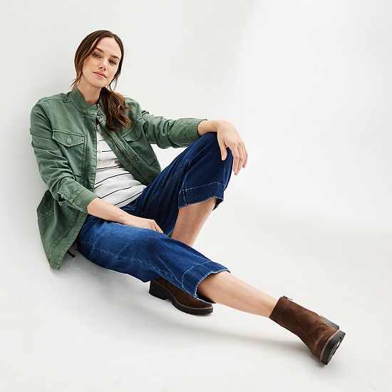  Petite Sonoma Goods For Life® Patch Pocket Utility Jacket