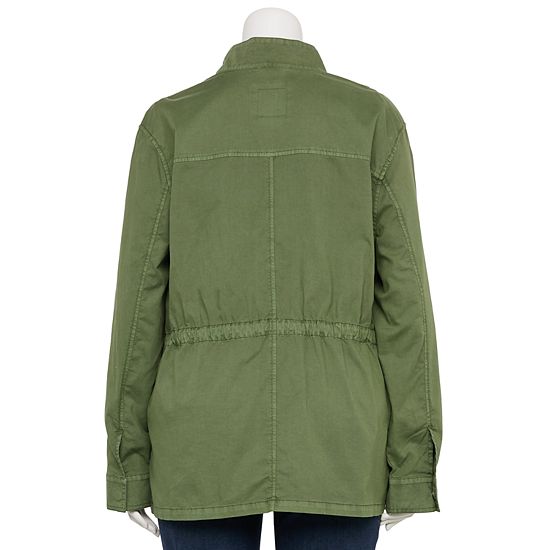  Plus Size Sonoma Goods For Life® Patch Pocket Utility Jacket
