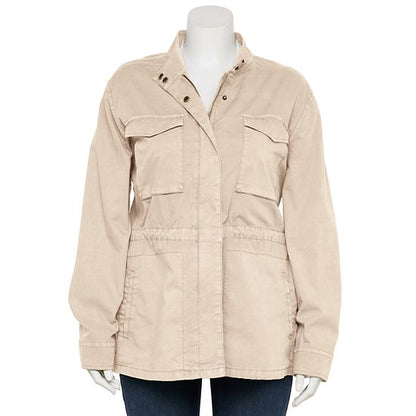  Plus Size Sonoma Goods For Life® Patch Pocket Utility Jacket