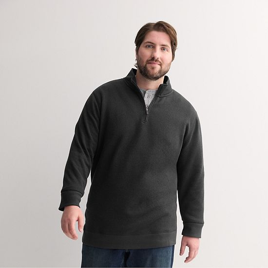  Big & Tall Sonoma Goods For Life® Sweater Fleece Quarter Zip Pullover