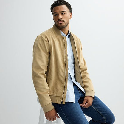  Men's Sonoma Goods For Life® Long Sleeve Slim Fit Perfect Length Button-Down Shirt