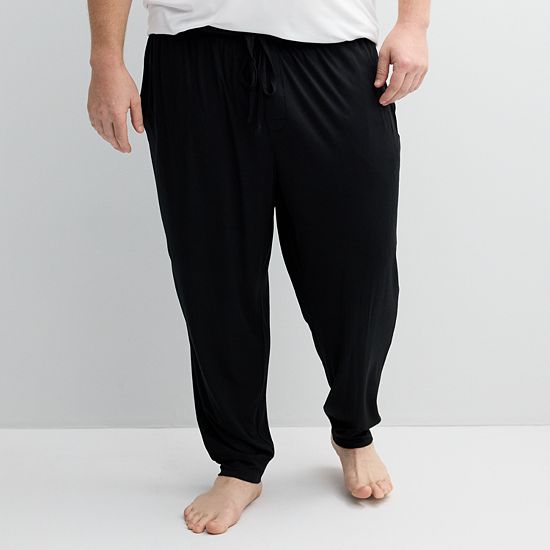  Big & Tall Sonoma Goods For Life® Supersoft Banded Bottom Drawstring Pajama Pants