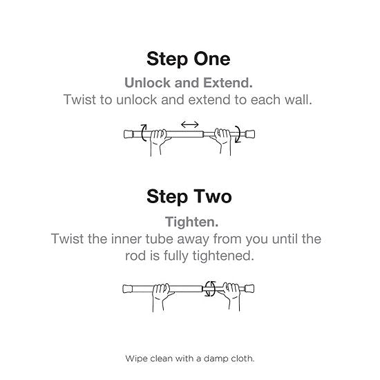  Sonoma Goods For Life® No-Rust Stainless Steel Shower Tension Rod