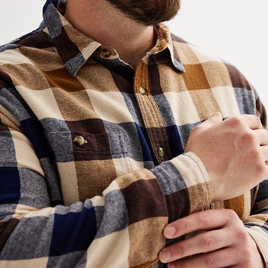 Big & Tall Sonoma Goods For Life® Long Sleeve Flannel Shirt