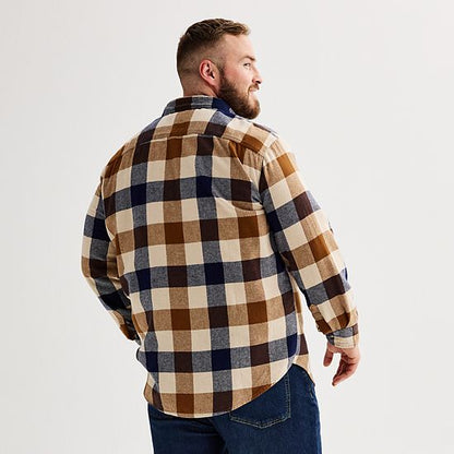  Big & Tall Sonoma Goods For Life® Long Sleeve Flannel Shirt